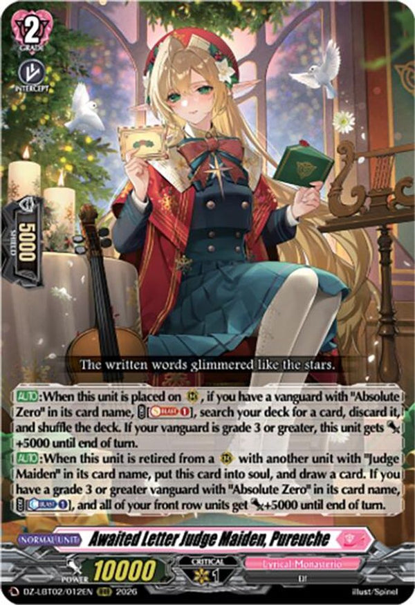 Awaited Letter Judge Maiden, Pureuche - DZ-LBT02/012EN - Triple Rare