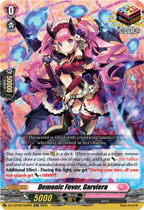 Demonic Fever, Garviera - DZ-LBT02/020EN - Over Double Rare