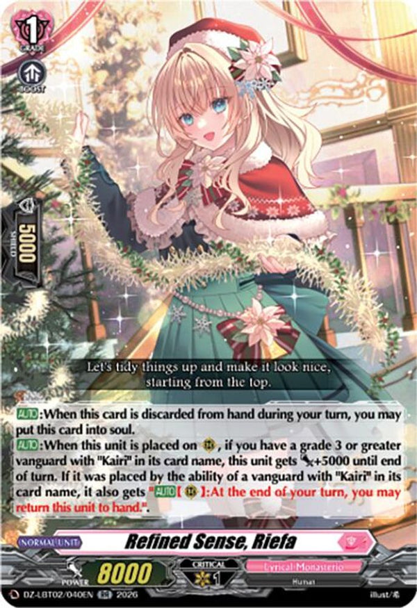 Refined Sense, Riefa - DZ-LBT02/040EN - Double Rare