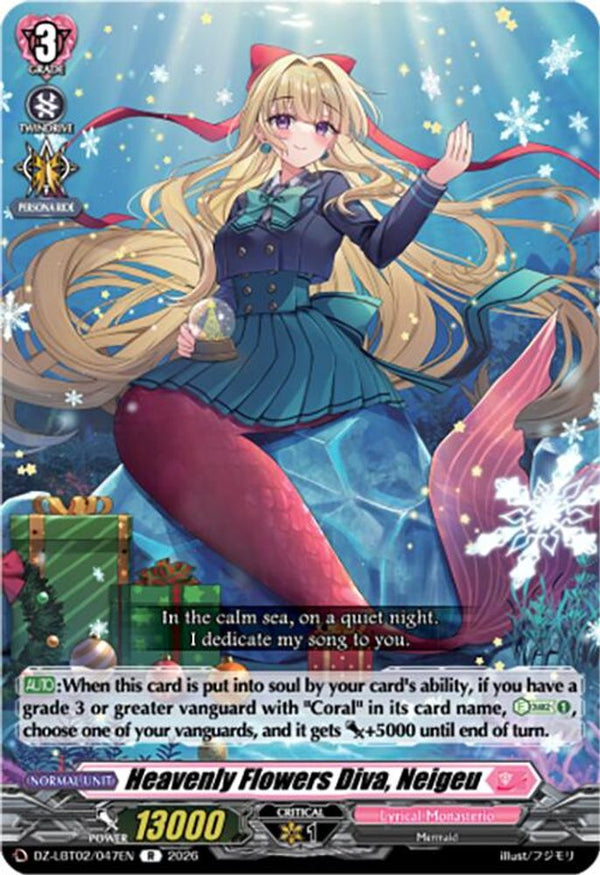 Heavenly Flowers Diva, Neigeu - DZ-LBT02/047EN - Rare