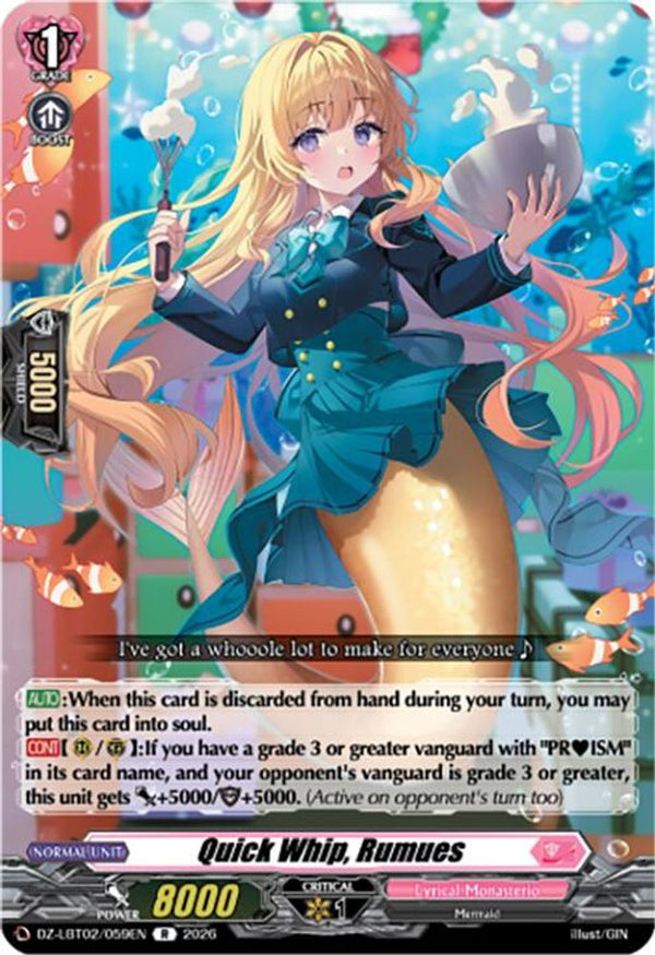Quick Whip, Rumues - DZ-LBT02/059EN - Rare