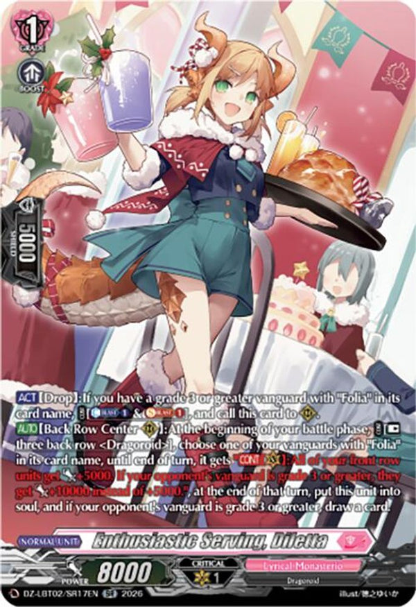 Enthusiastic Serving, Diletta (SR) - DZ-LBT02/SR17EN - Silver Rare