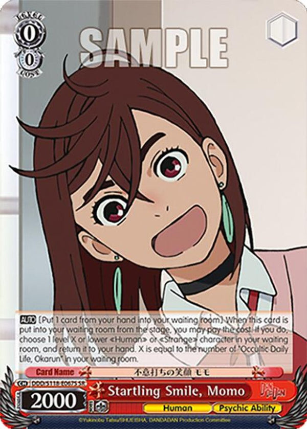 Startling Smile, Momo (SR) - DDD/S118-E067SSR - Super Rare