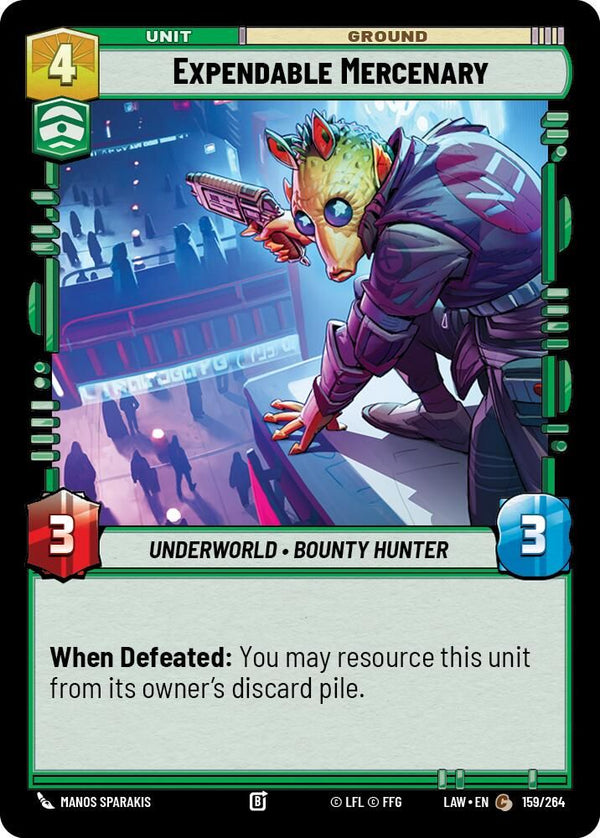 Expendable Mercenary - 159/264 - Common