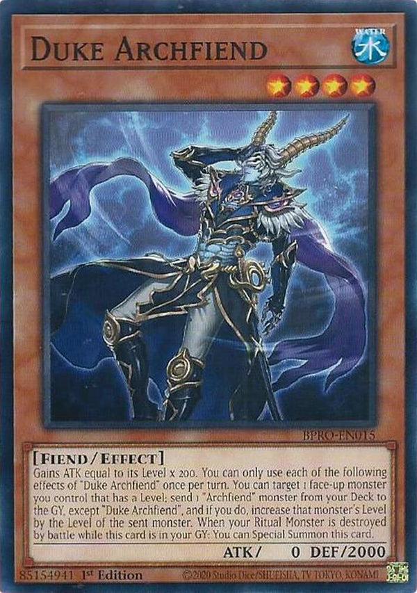 Duke Archfiend - BPRO-EN015 - Common - 1st Edition