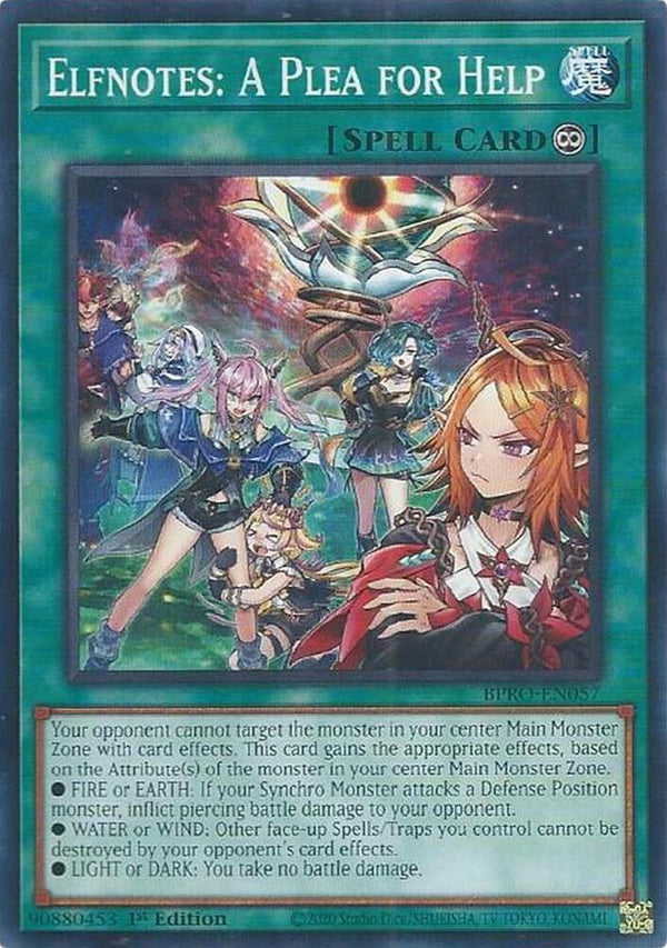 Elfnotes: A Plea for Help - BPRO-EN057 - Common - 1st Edition