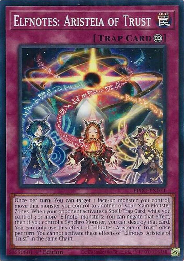 Elfnotes: Aristeia of Trust - BPRO-EN071 - Common - 1st Edition