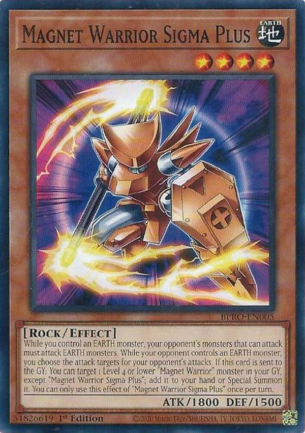 Magnet Warrior Sigma Plus - BPRO-EN005 - Common - 1st Edition