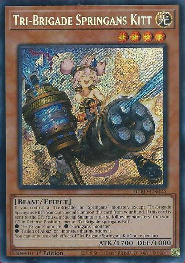 Tri-Brigade Springans Kitt - BPRO-EN025 - Secret Rare - 1st Edition