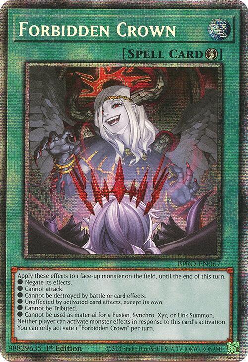 Forbidden Crown - BPRO-EN067 - Starlight Rare - 1st Edition