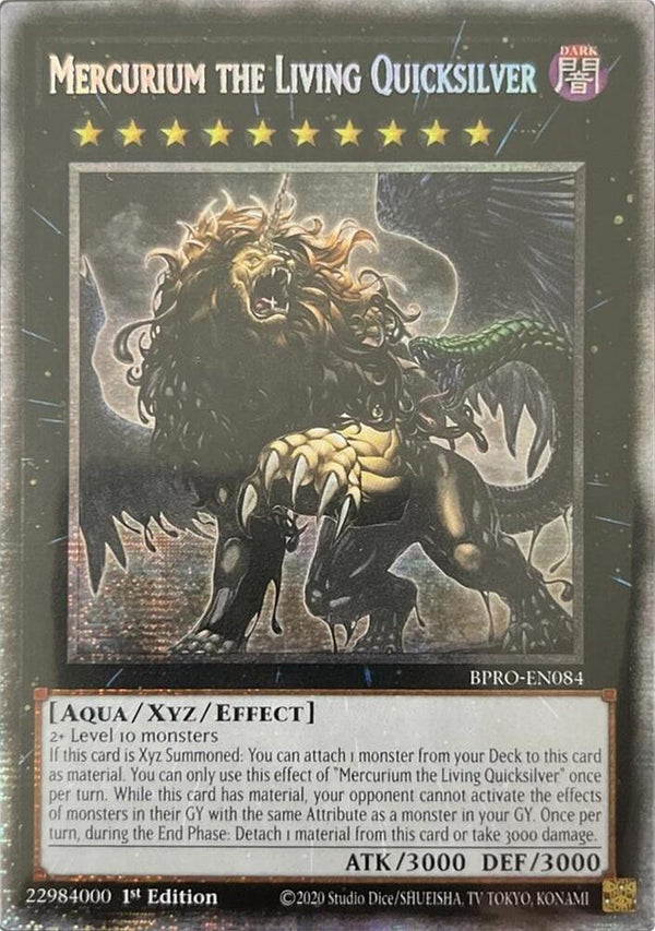 Mercurium the Living Quicksilver - BPRO-EN084 - Starlight Rare - 1st Edition