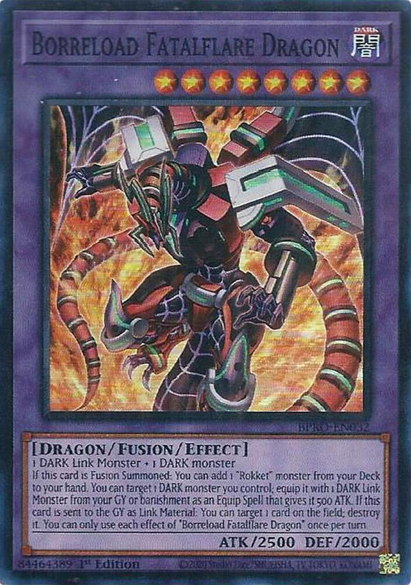Borreload Fatalflare Dragon - BPRO-EN032 - Super Rare - 1st Edition