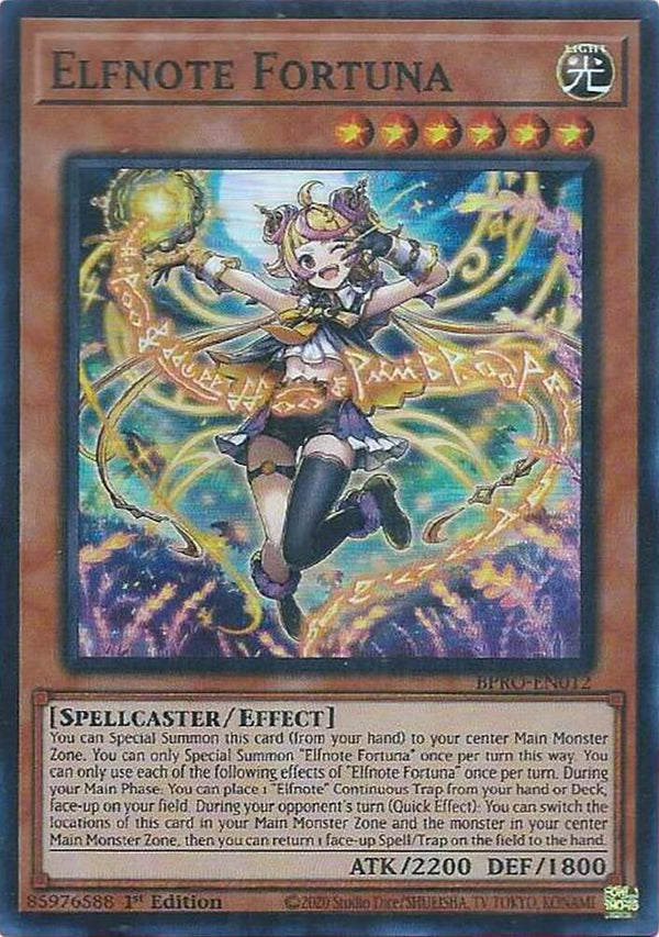 Elfnote Fortuna - BPRO-EN012 - Super Rare - 1st Edition