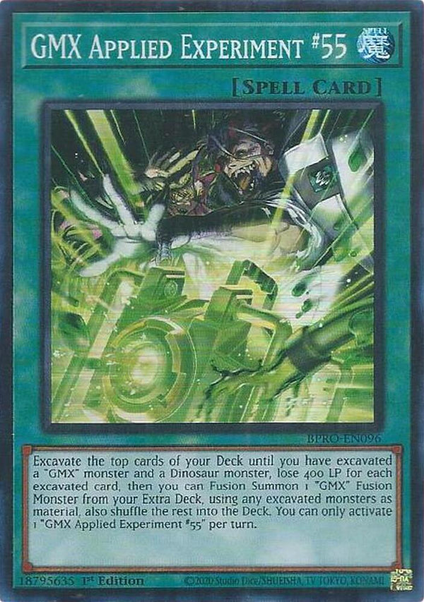 GMX Applied Experiment #55 - BPRO-EN096 - Super Rare - 1st Edition