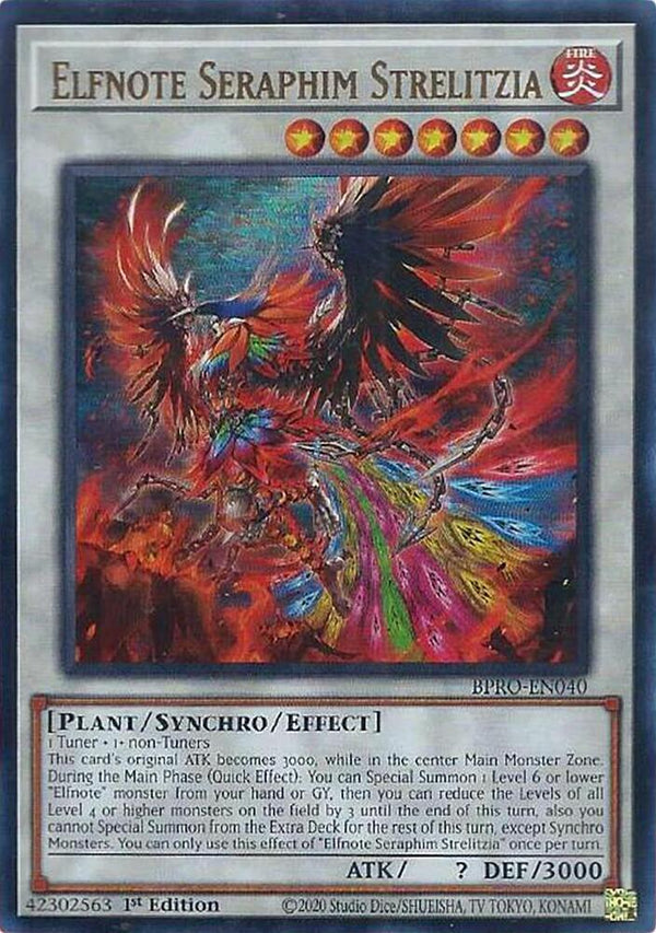 Elfnote Seraphim Strelitzia - BPRO-EN040 - Ultra Rare - 1st Edition