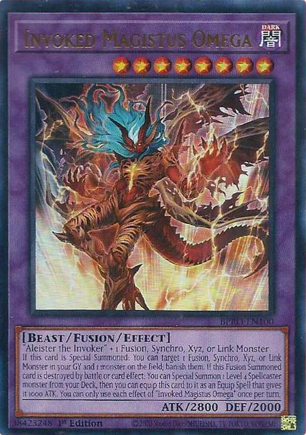 Invoked Magistus Omega - BPRO-EN100 - Ultra Rare - 1st Edition