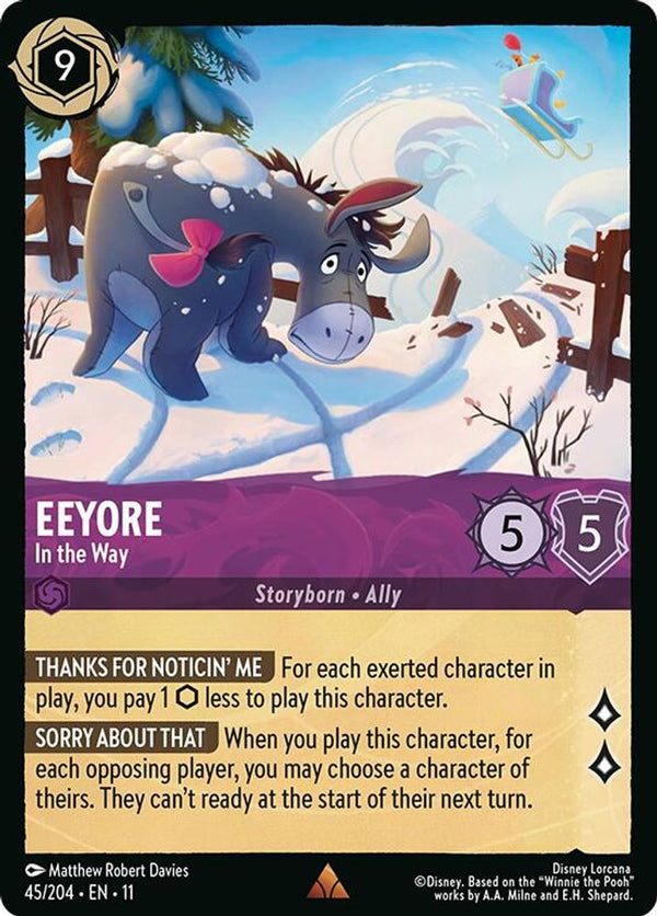 Eeyore (In the Way) - 45/204 - Rare