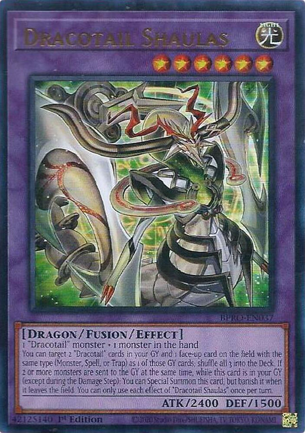 Dracotail Shaulas - BPRO-EN037 - Ultra Rare - 1st Edition