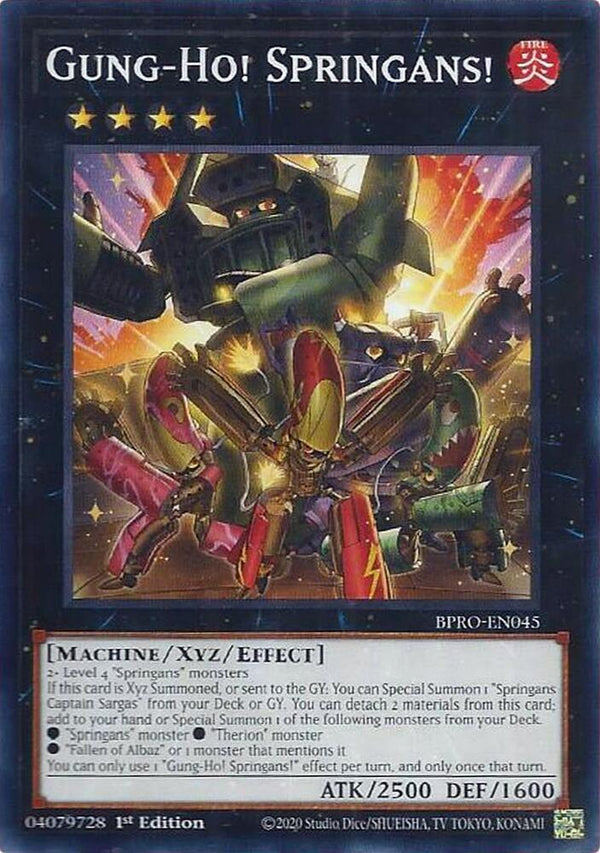 Gung-Ho! Springans! - BPRO-EN045 - Common - 1st Edition