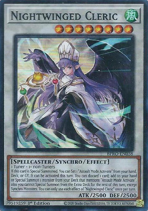 Nightwinged Cleric - BPRO-EN038 - Super Rare - 1st Edition
