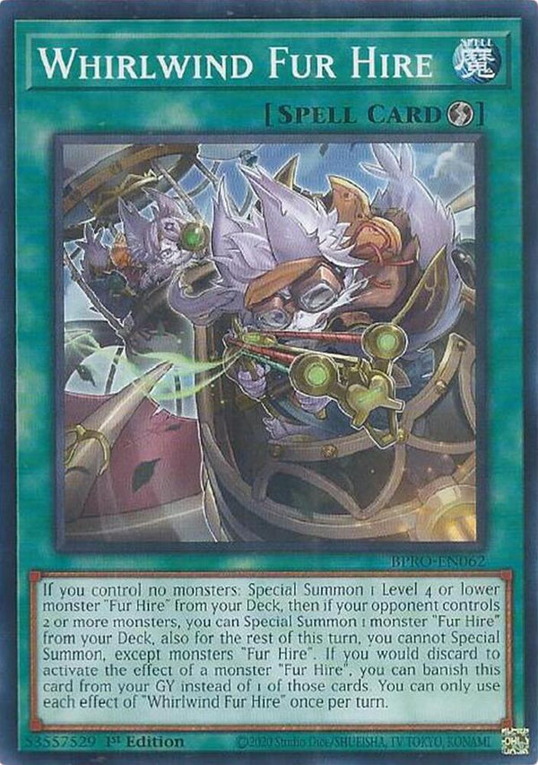 Whirlwind Fur Hire - BPRO-EN062 - Common - 1st Edition