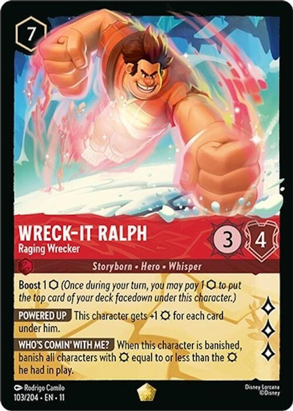 Wreck-It Ralph (Raging Wrecker) - 103/204 - Legendary