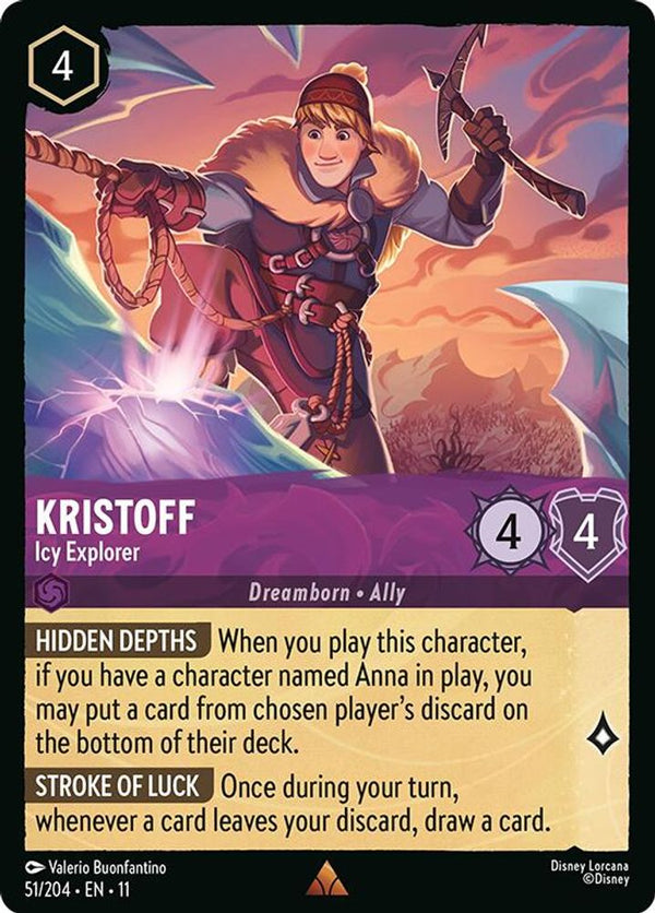 Kristoff (Icy Explorer) - 51/204 - Rare