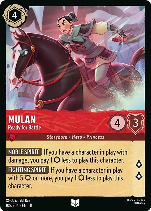 Mulan (Ready for Battle) - 108/204 - Uncommon