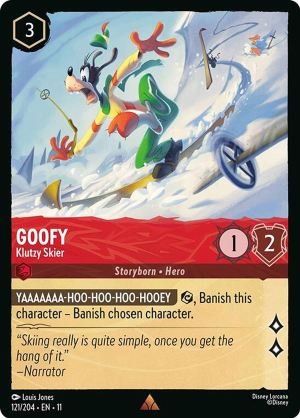 Goofy (Klutzy Skier) - 121/204 - Rare