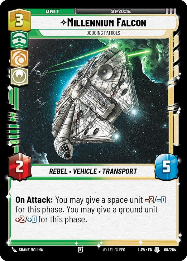Millennium Falcon - Dodgin Patrols - 68/264 - Uncommon