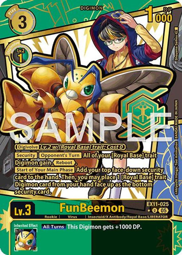 FunBeemon (Rare Pull) - EX11-025 - Uncommon