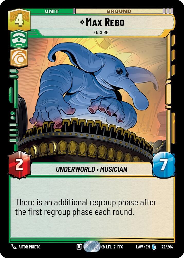 401 Games Canada - Max Rebo - Encore! - 72/264 - Legendary