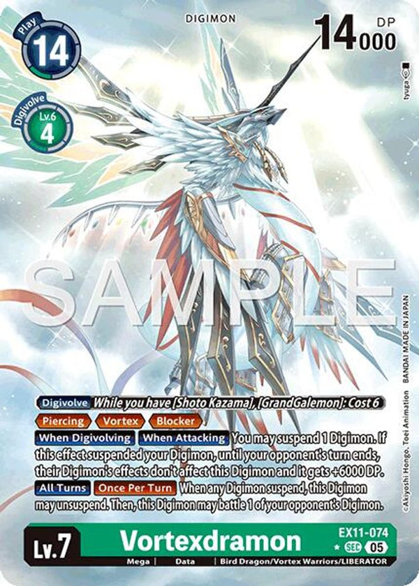 Vortexdramon (Alternate Art) - EX11-074 - Secret Rare