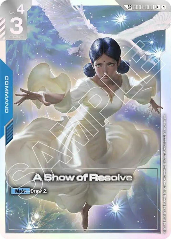 A Show of Resolve (GD03 Special) (Alternate Art) - GD01-100 - Uncommon+