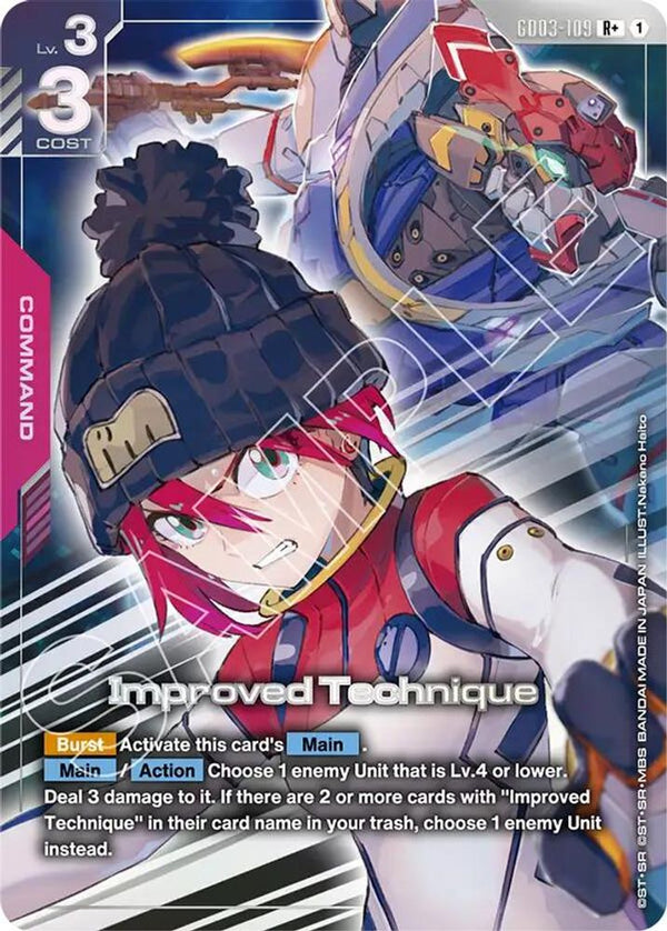 Improved Technique (R+) (Alternate Art) - GD03-109 - Rare+
