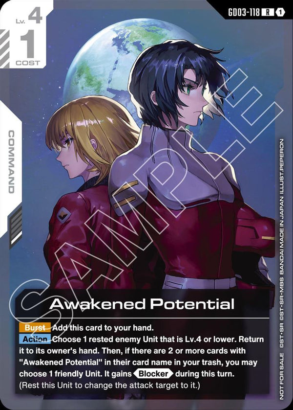 Awakened Potential (Newtype Challenge 2026 Mission 1) - GD03-118 - Rare