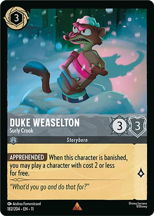 Duke Weaselton (Surly Crook) - 182/204 - Rare