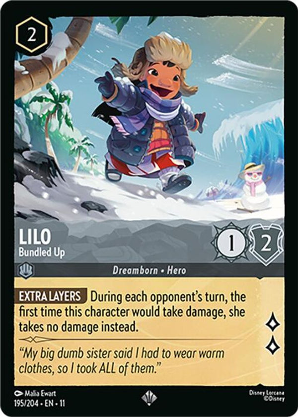 Lilo (Bundled Up) - 195/204 - Super Rare