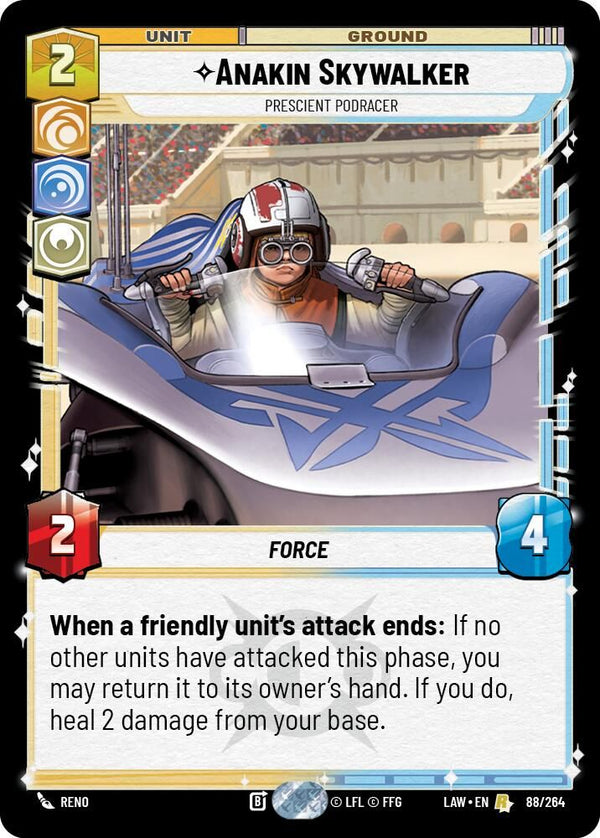 Anakin Skywalker - Prescient Podracer - 88/264 - Rare