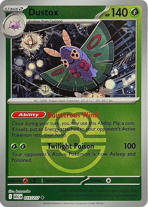 Dustox (Love Ball) - 015/217 - Uncommon
