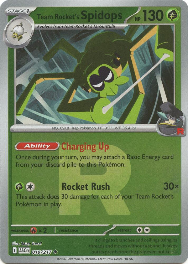 Team Rocket's Spidops (Team Rocket) - 019/217 - Rare