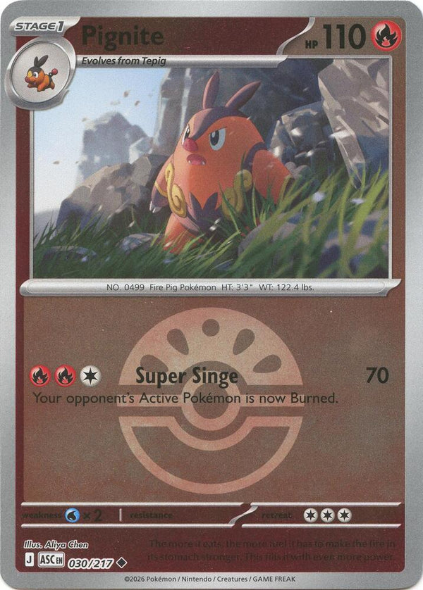 Pignite (Friend Ball) - 030/217 - Uncommon
