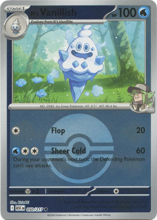 N's Vanillish (Poke Ball) - 050/217 - Common