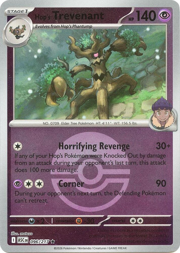 Hop's Trevenant (Poke Ball) - 096/217 - Rare