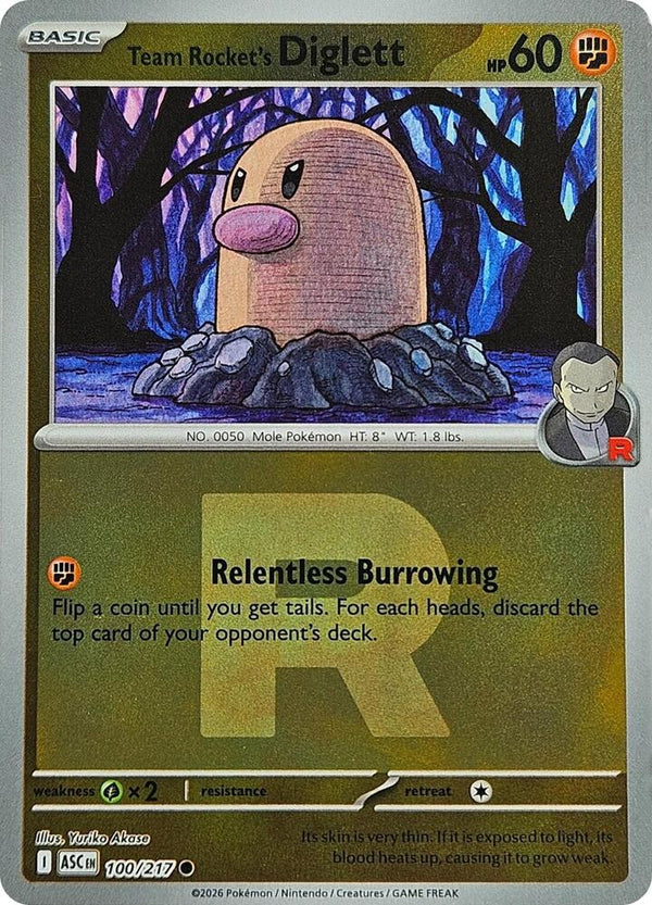 Team Rocket's Diglett (Team Rocket) - 100/217 - Common