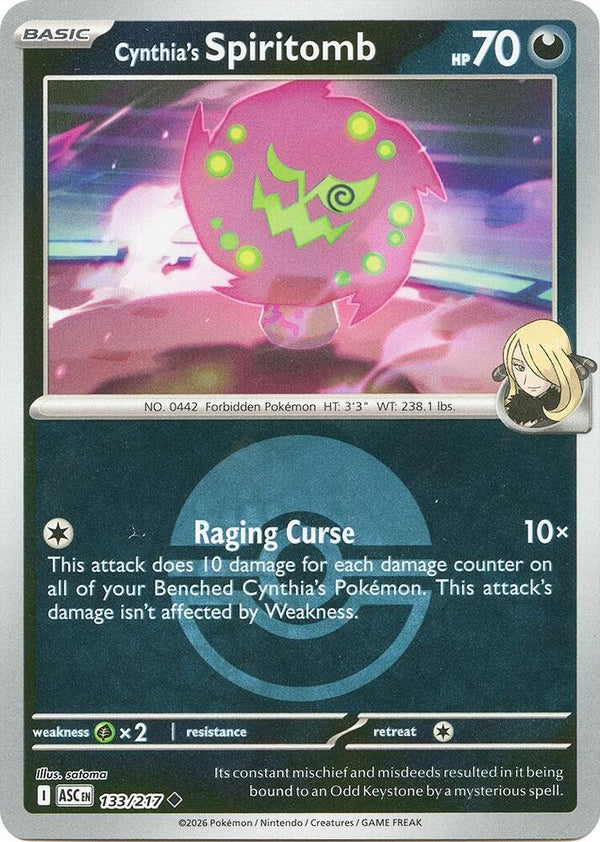 Cynthia's Spiritomb (Poke Ball) - 133/217 - Uncommon