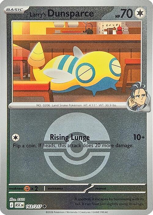 Larry's Dunsparce (Poke Ball) - 163/217 - Common
