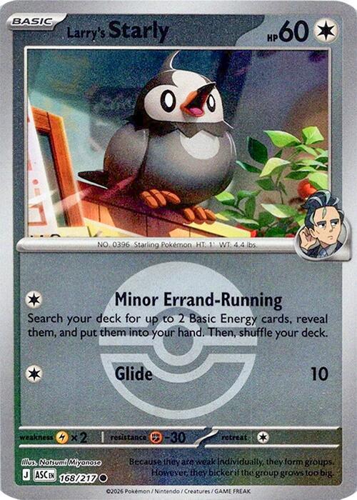 Larry's Starly (Poke Ball) - 168/217 - Common