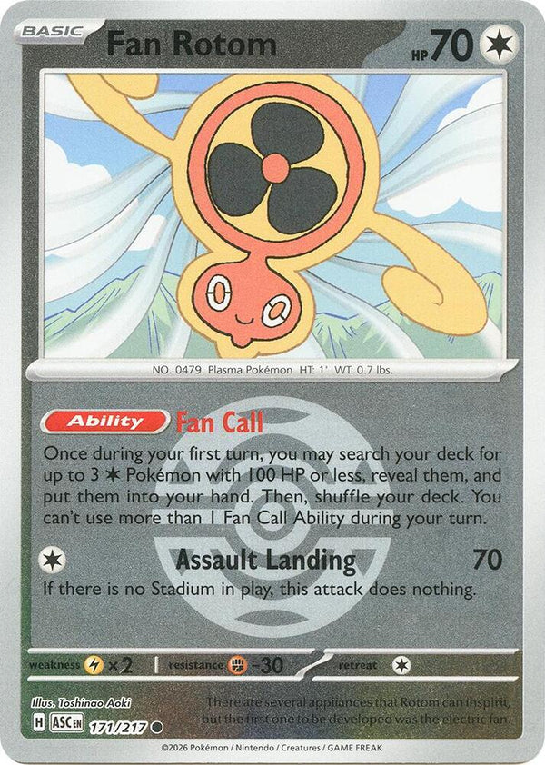 Fan Rotom (Dusk Ball) - 171/217 - Common