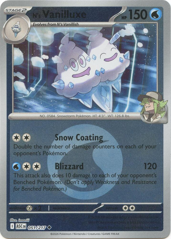N's Vanilluxe (Energy Symbol Pattern) - 051/217 - Uncommon